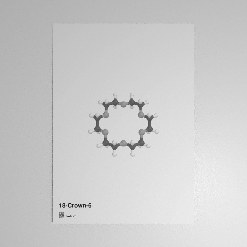 Leskoff 18-Crown-6 Molecule Poster image 1 of 1