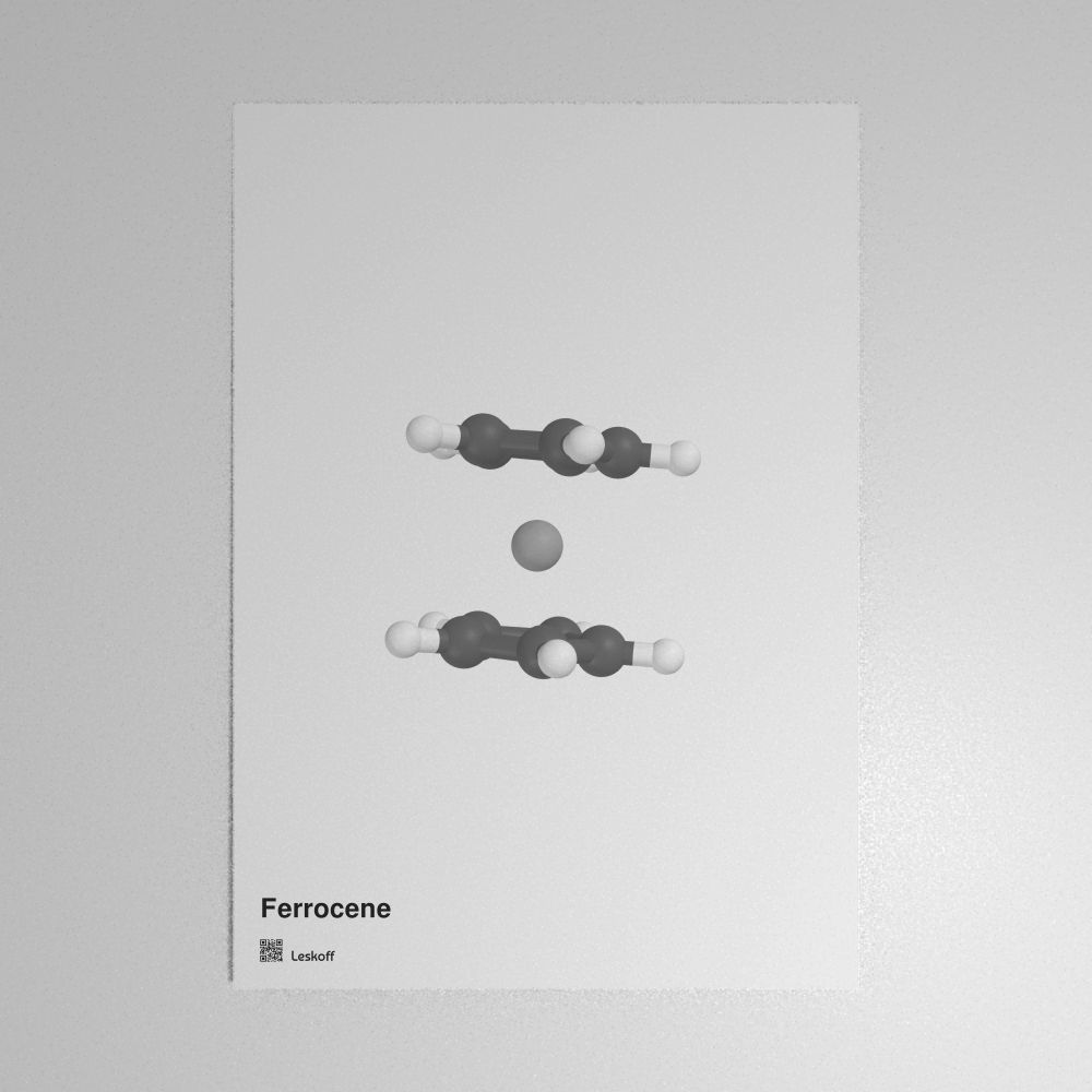 Leskoff Ferrocene Molecule Poster image 1 of 1