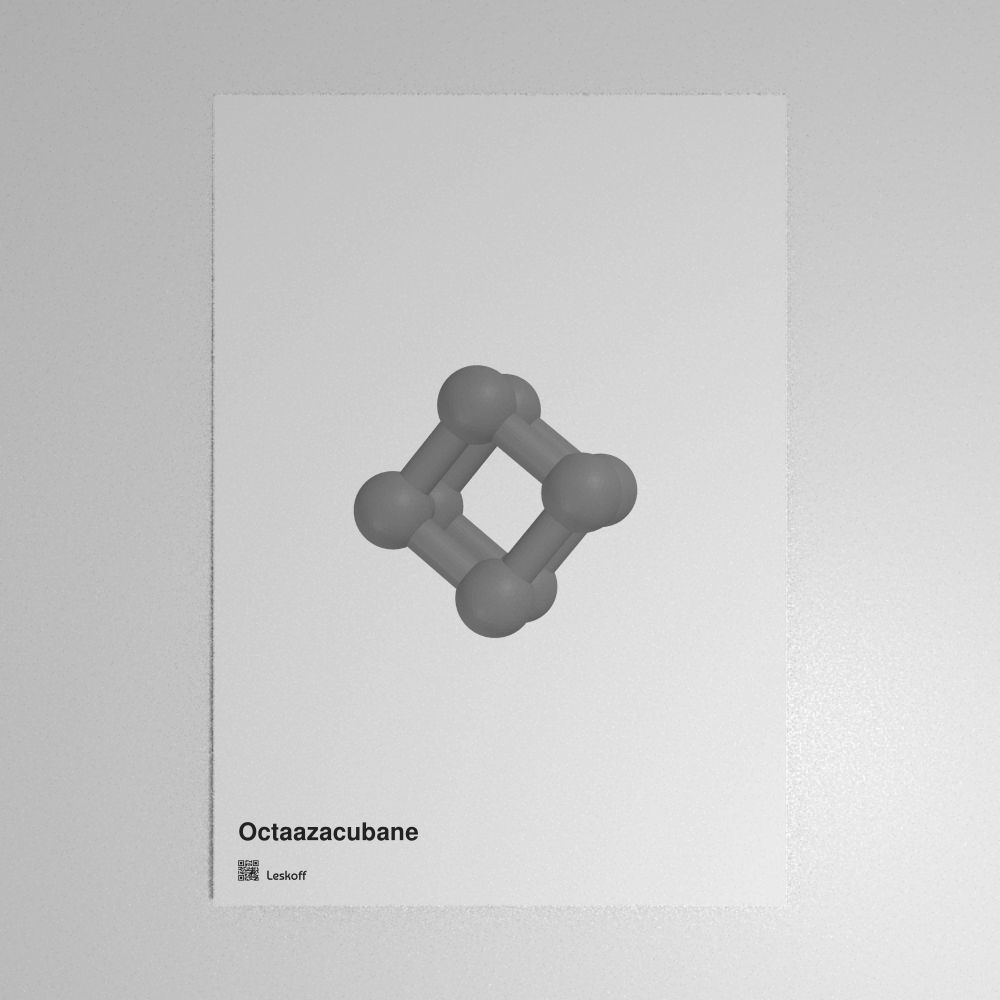 Leskoff Octaazacubane Molecule Poster image 1 of 1
