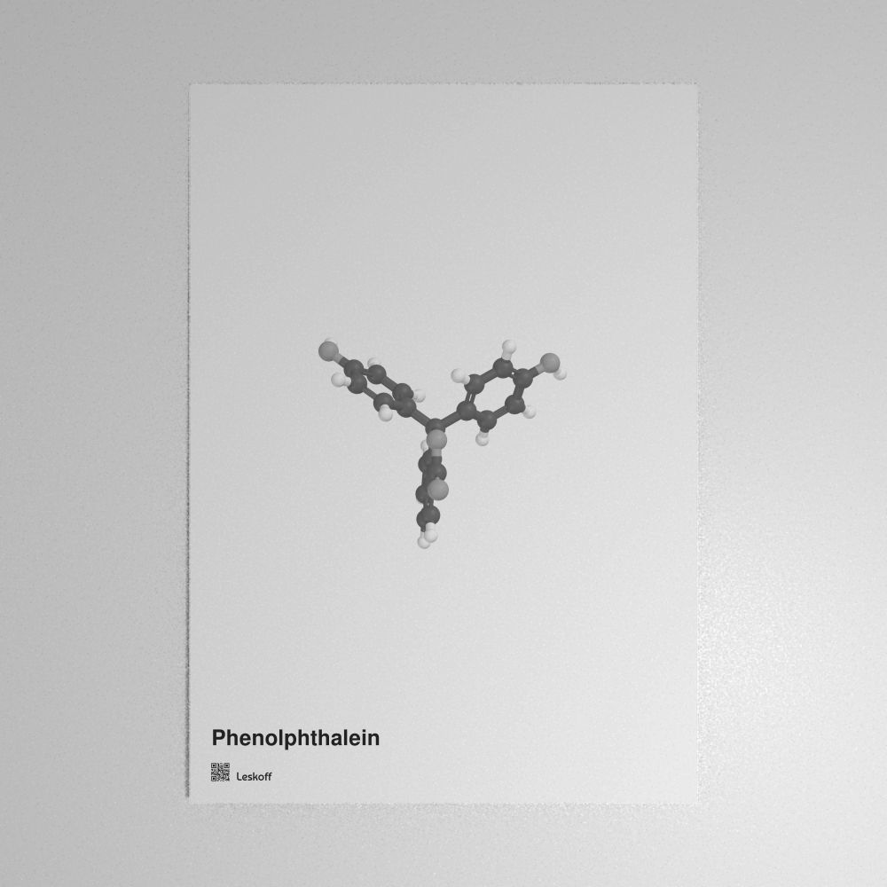 Leskoff Phenolphthalein Molecule Poster image 1 of 1