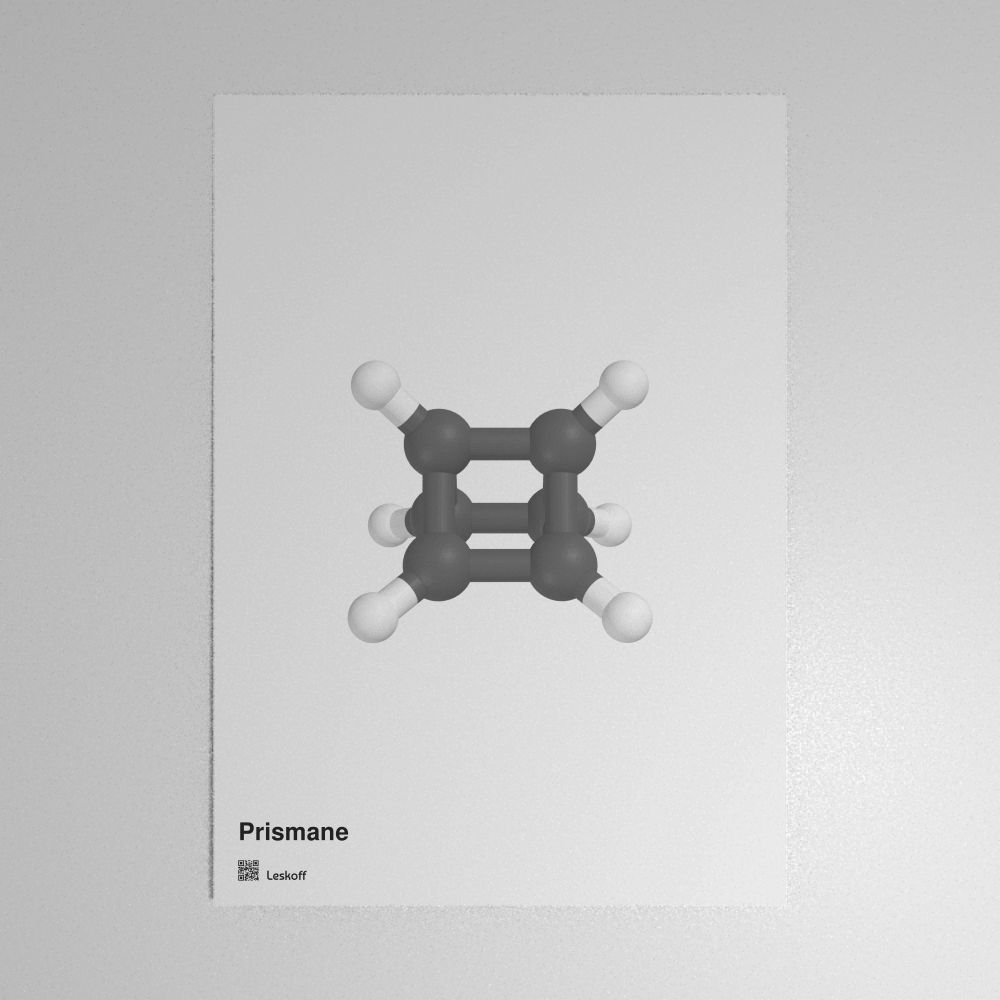Leskoff Prismane Molecule Poster image 1 of 1