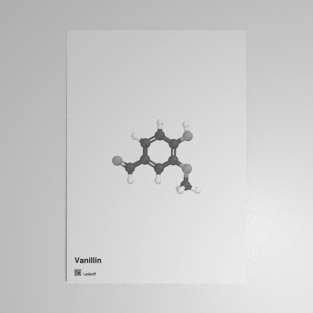 Leskoff Vanillin Molecule Poster image 1 of 1
