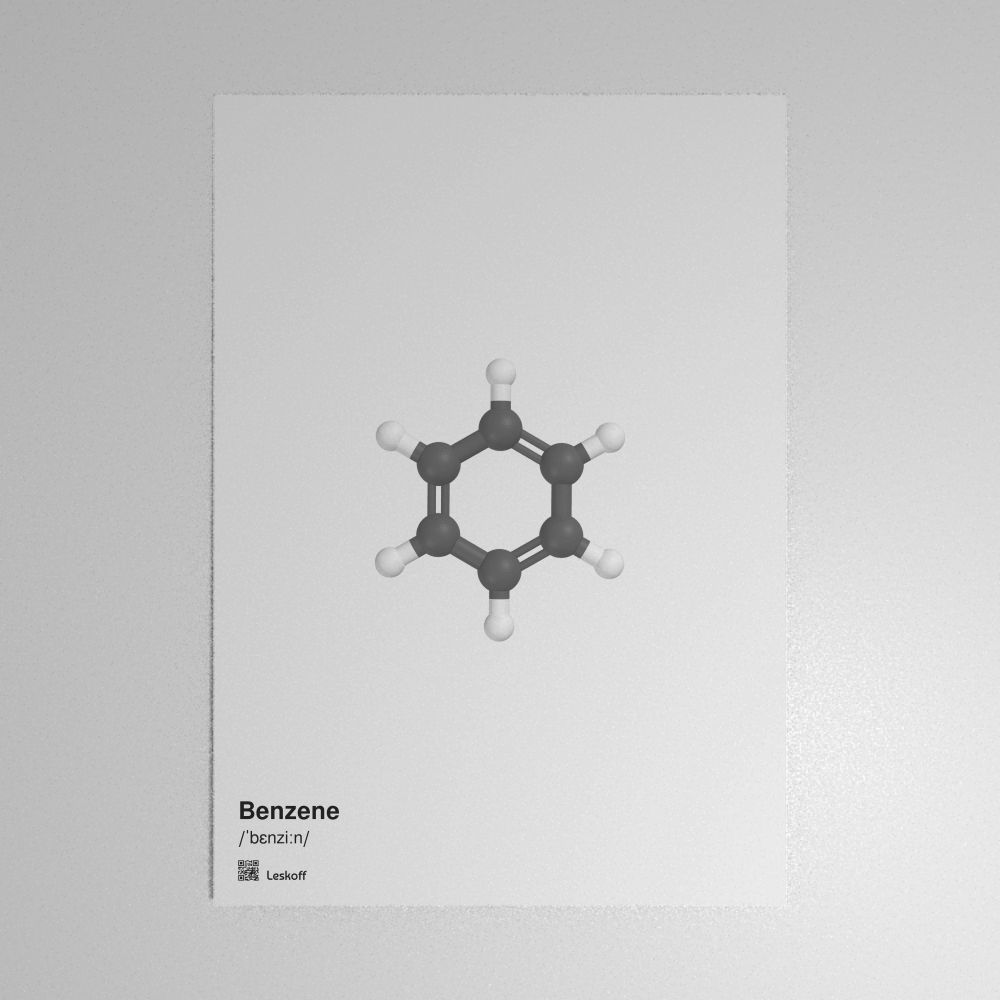 Leskoff Benzene Molecule Poster image 1 of 1