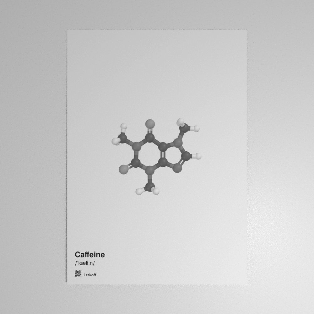 Leskoff Caffeine Molecule Poster image 1 of 1