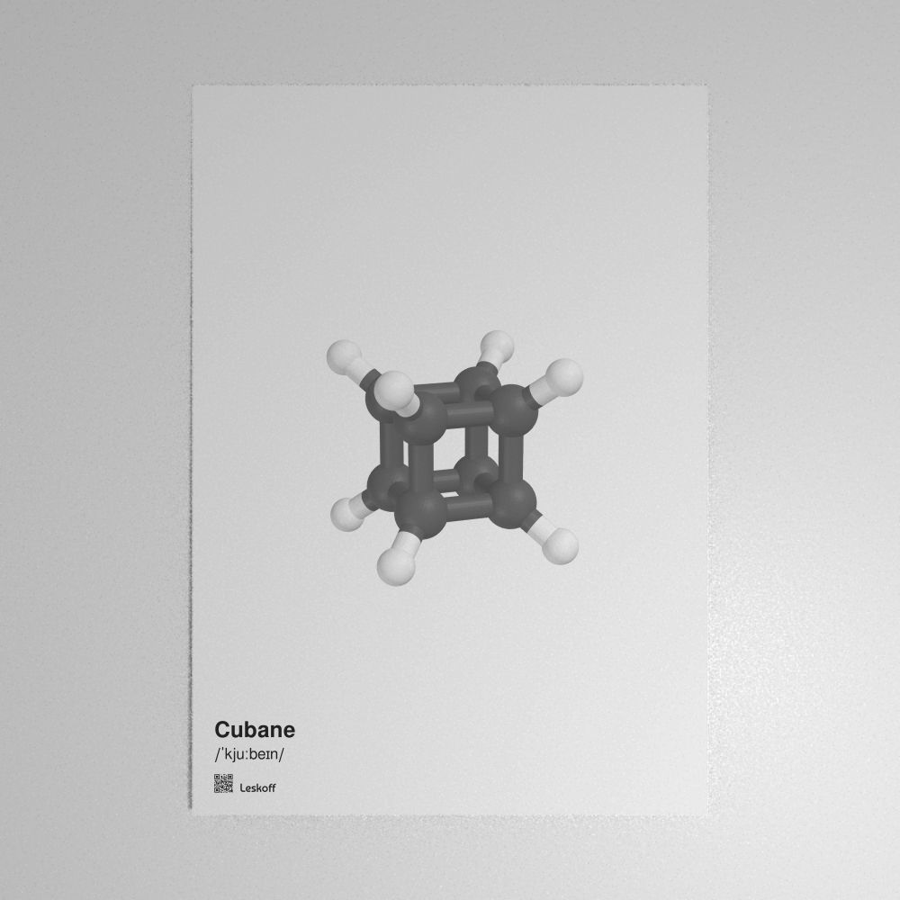 Leskoff Cubane Molecule Poster image 1 of 1