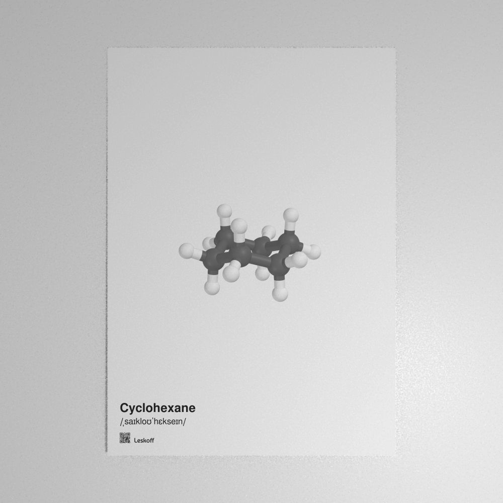 Leskoff Cyclohexane Molecule Poster image 1 of 1