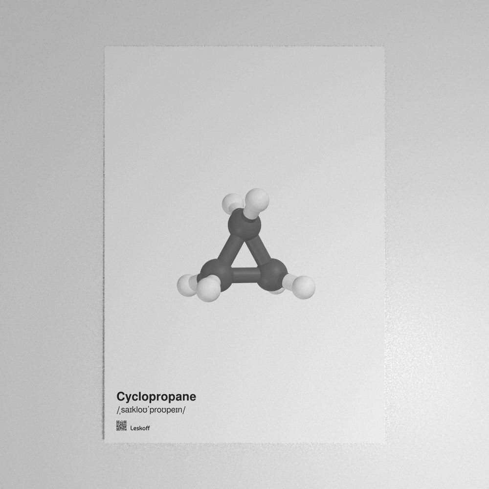 Leskoff Cyclopropane Molecule Poster image 1 of 1