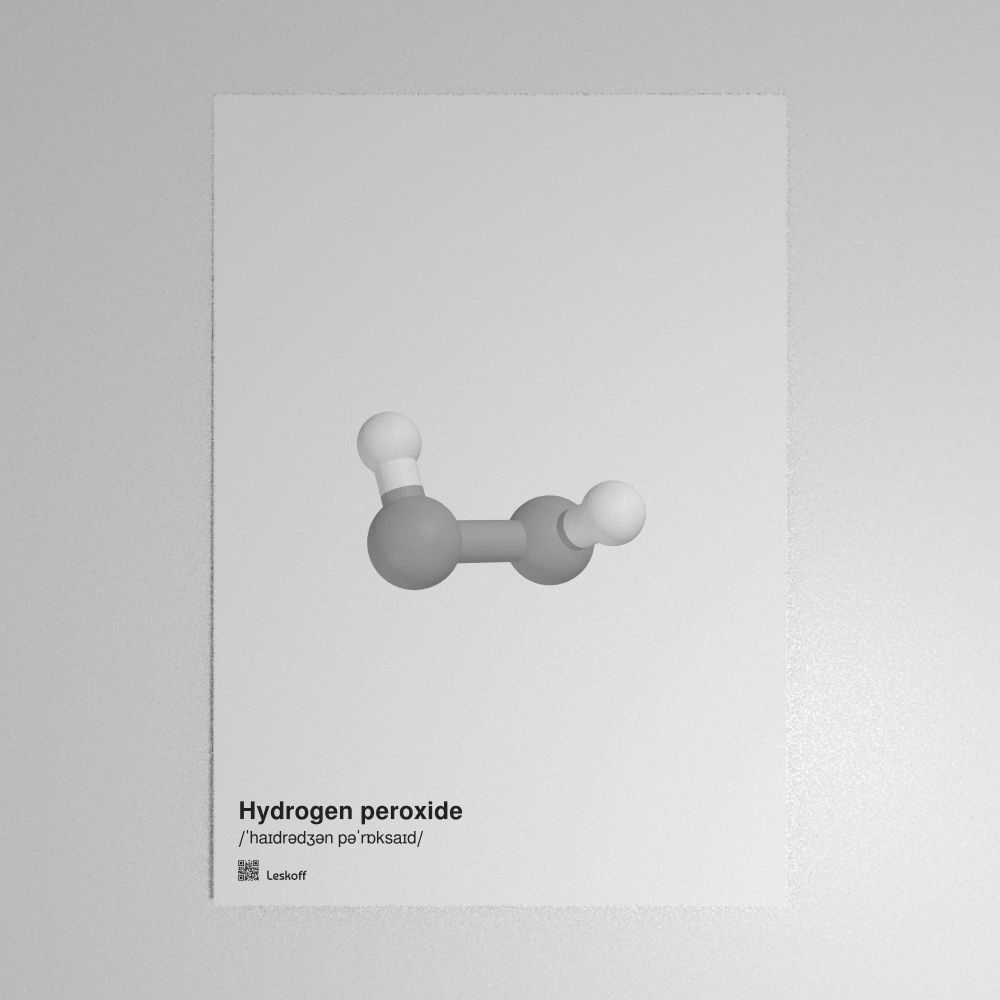 Leskoff Hydrogen Peroxide Molecule Poster image 1 of 1
