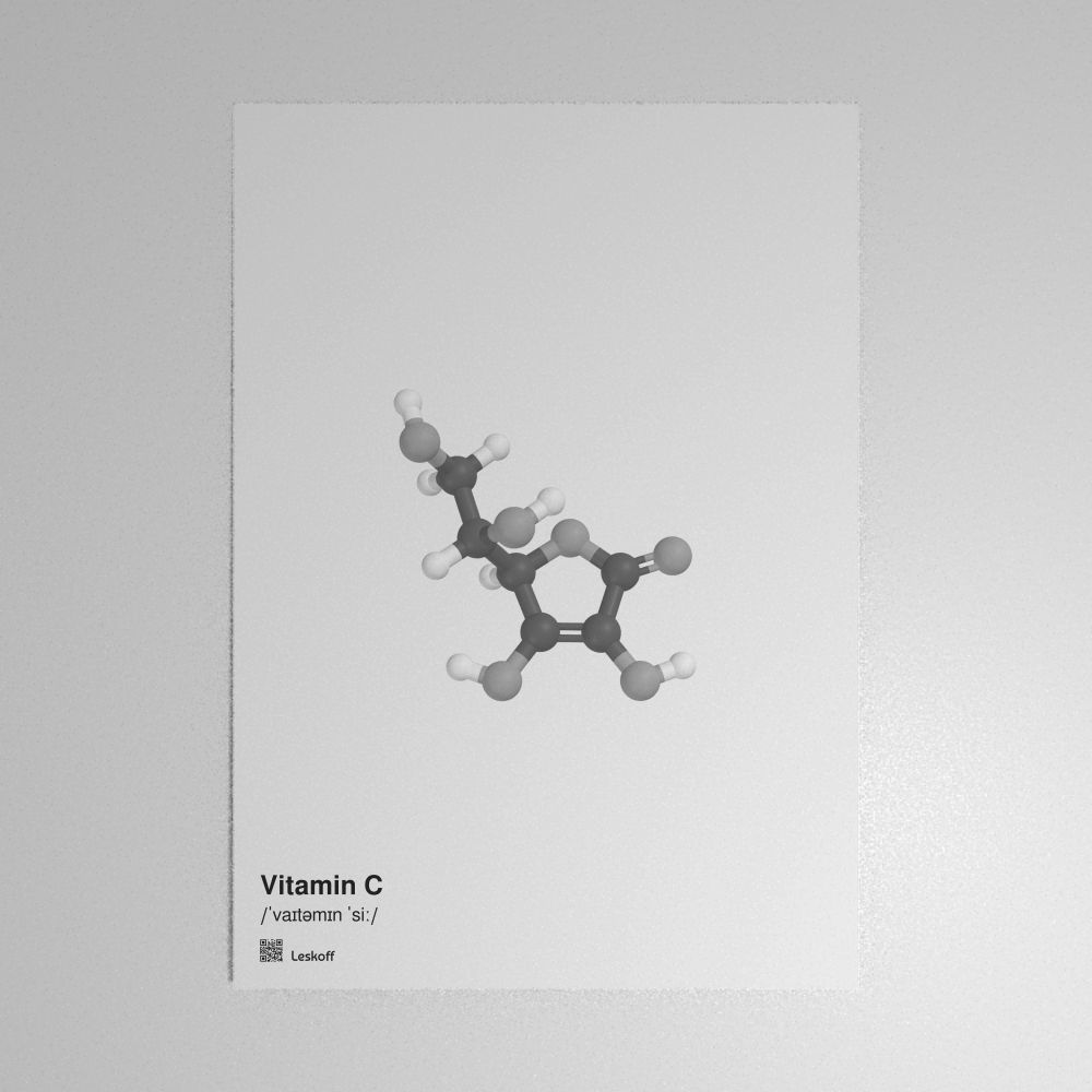 Leskoff Vitamin C Molecule Poster image 1 of 1