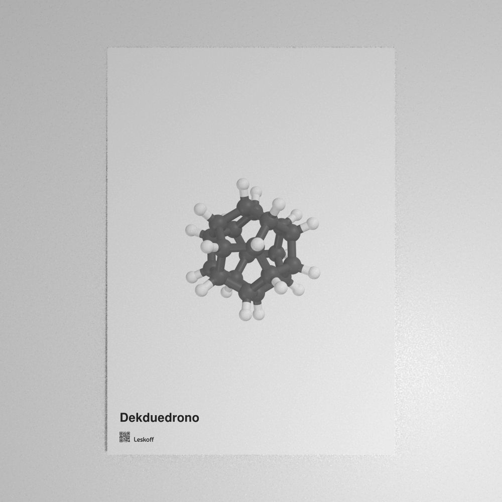 Leskoff Dodecahedrane Molecule Poster image 1 of 1