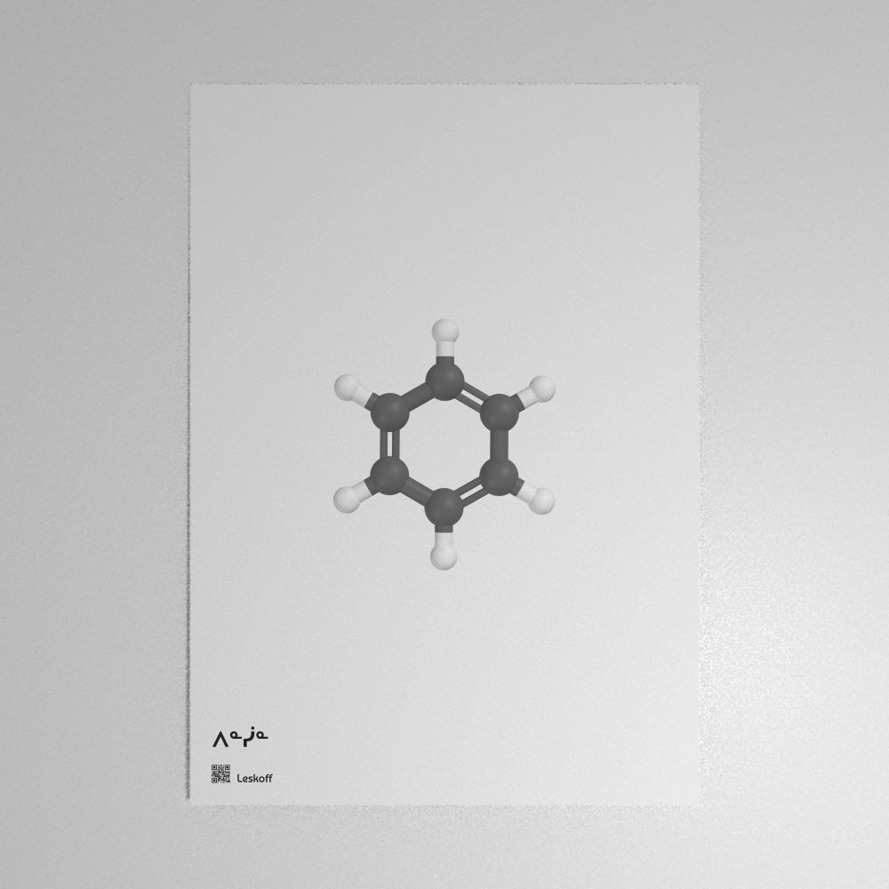 Leskoff Benzene Molecule Poster image 1 of 1