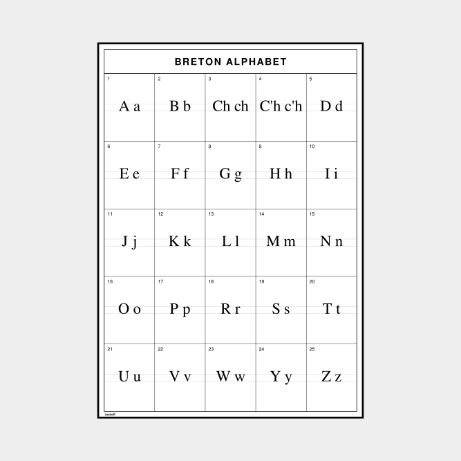 Leskoff Breton Alphabet image 1 of 2