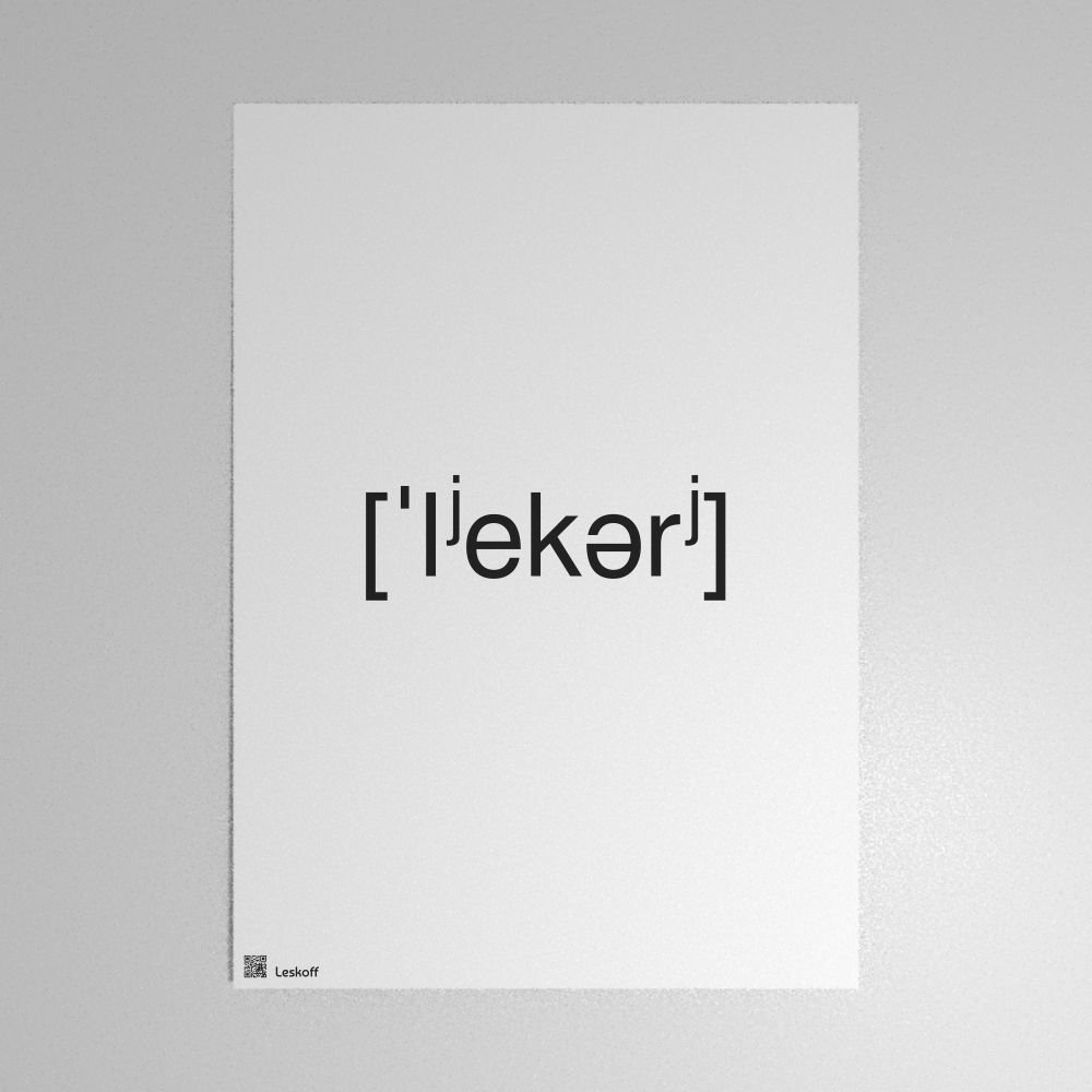 Leskoff лекарь IPA Transcription Poster image 1 of 1