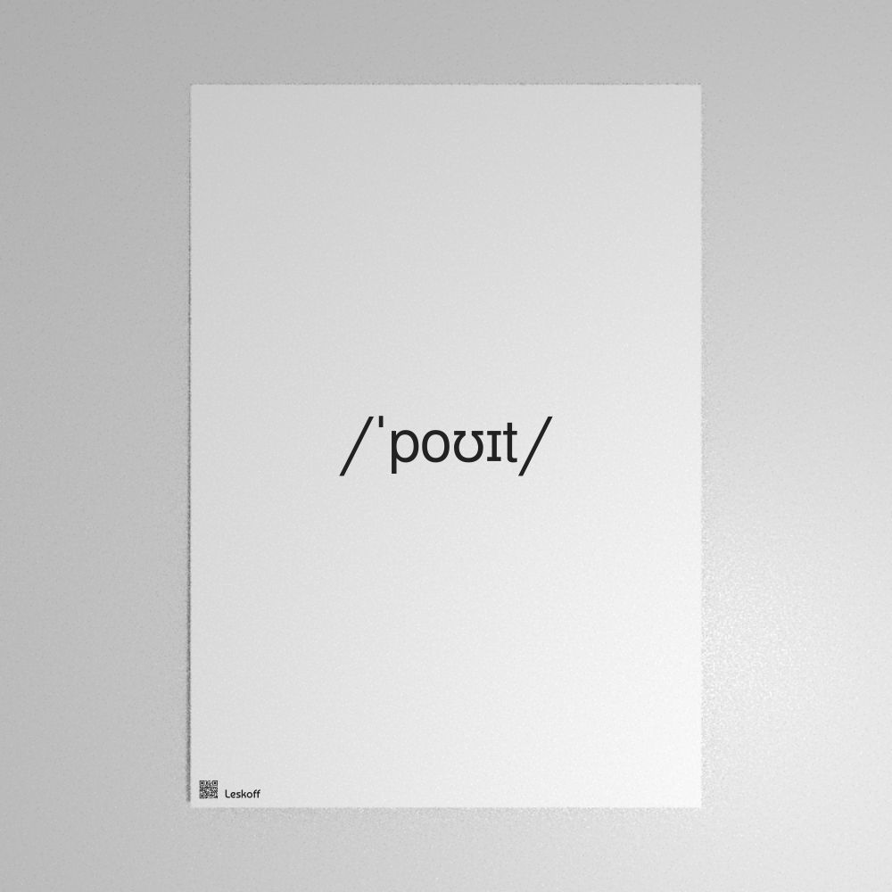 Leskoff poet IPA Transcription Poster image 1 of 1