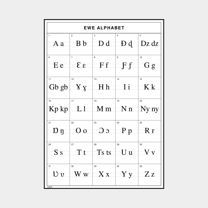 Leskoff Ewe Alphabet image 1 of 2