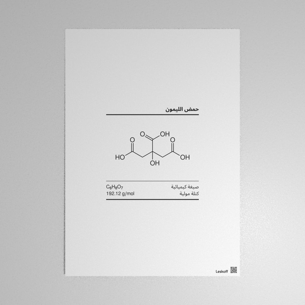 Leskoff Citric Acid Molecule Poster image 1 of 1