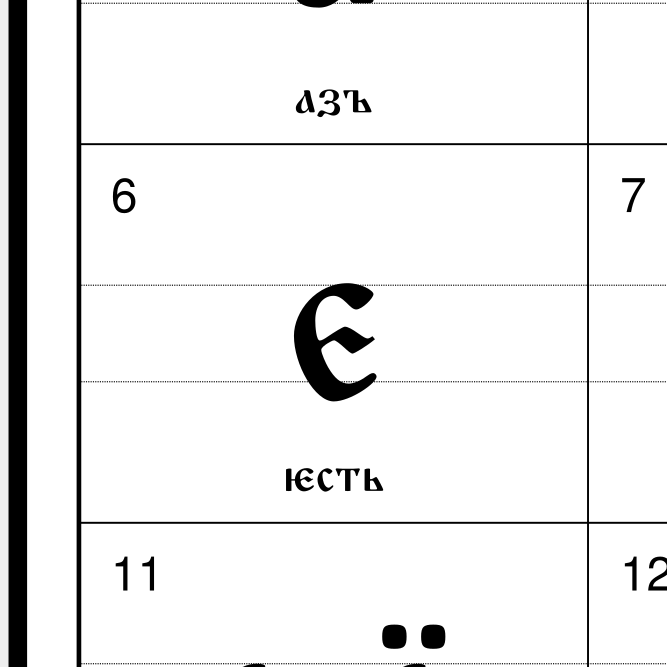 Leskoff Old Church Slavonic Alphabet image 2 of 2