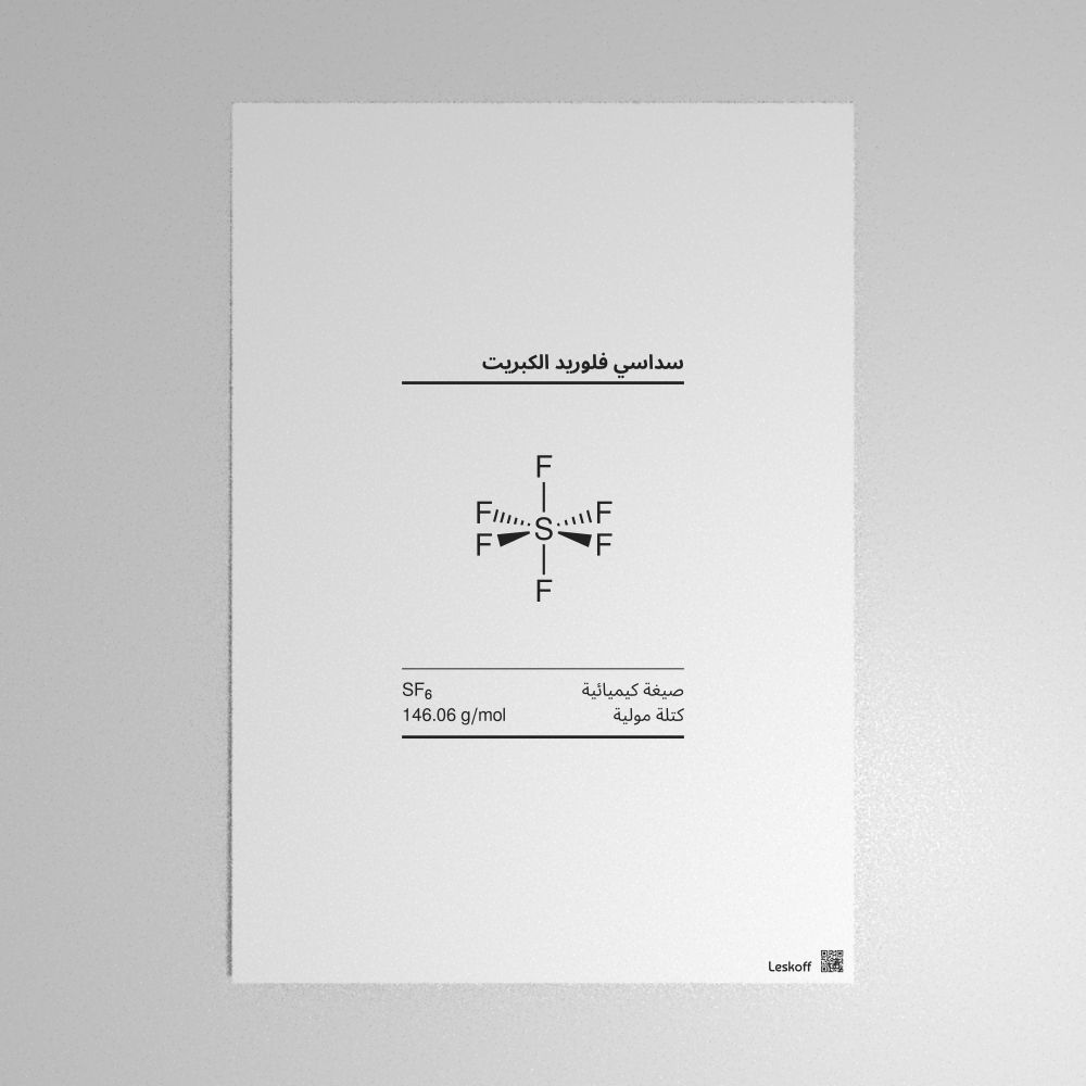 Leskoff Sulfur Hexafluoride Molecule Poster image 1 of 1