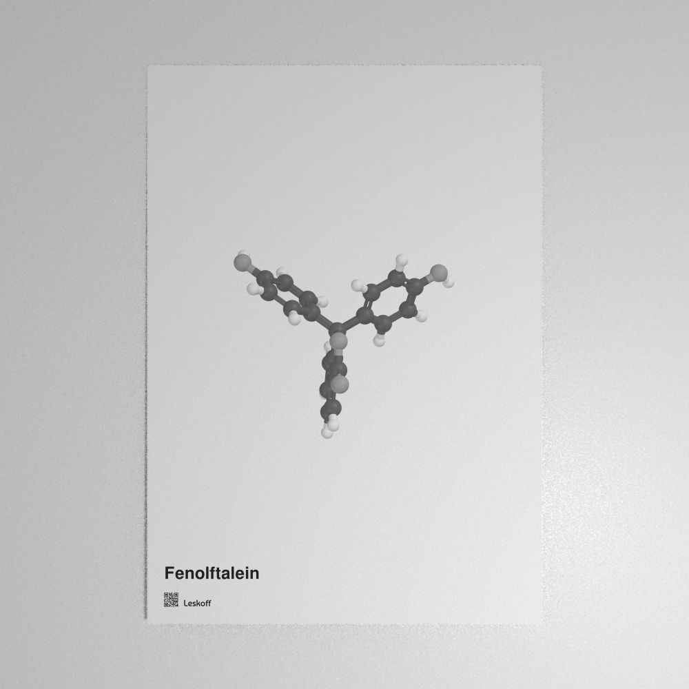Leskoff Phenolphthalein Molecule Poster image 1 of 1