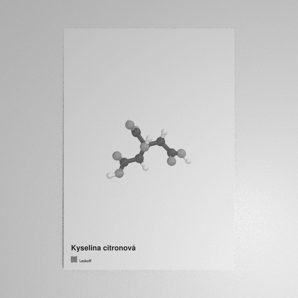 Leskoff Citric Acid Molecule Poster image 1 of 1