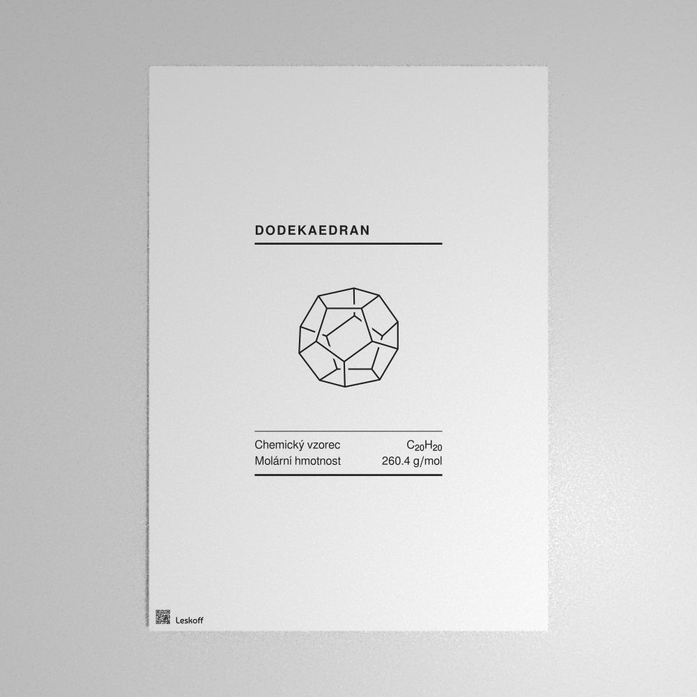 Leskoff Dodecahedrane Molecule Poster image 1 of 1