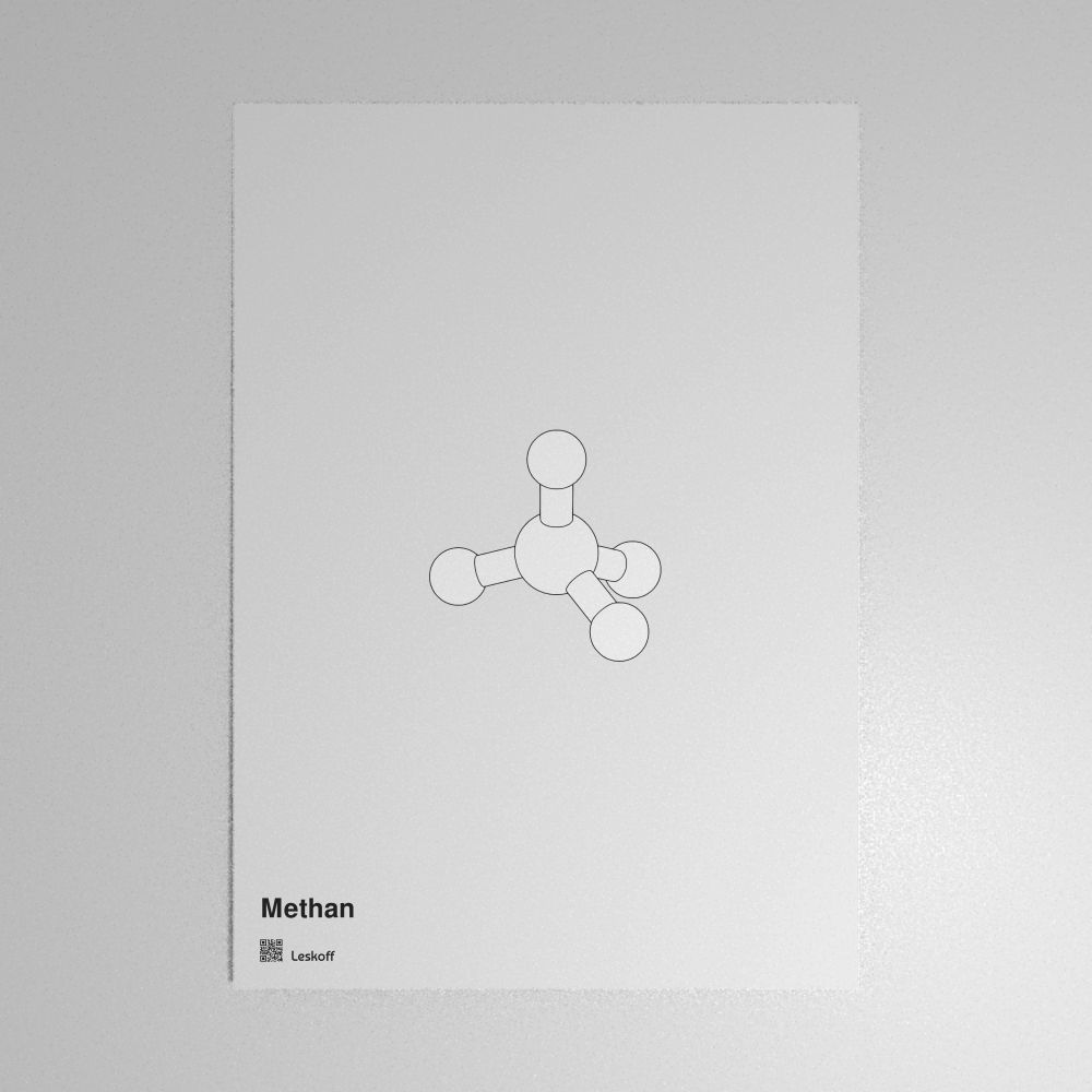 Leskoff Methane Molecule Poster image 1 of 1