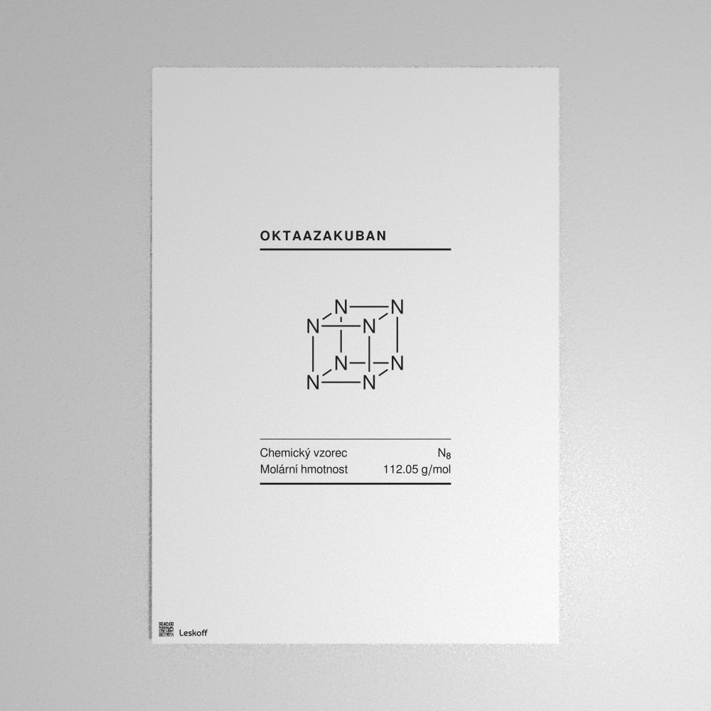 Leskoff Octaazacubane Molecule Poster image 1 of 1