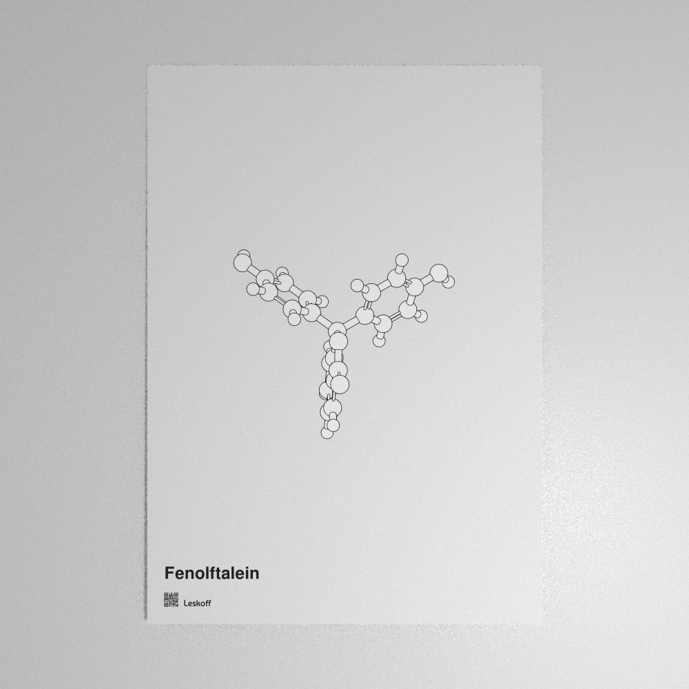 Leskoff Phenolphthalein Molecule Poster image 1 of 1