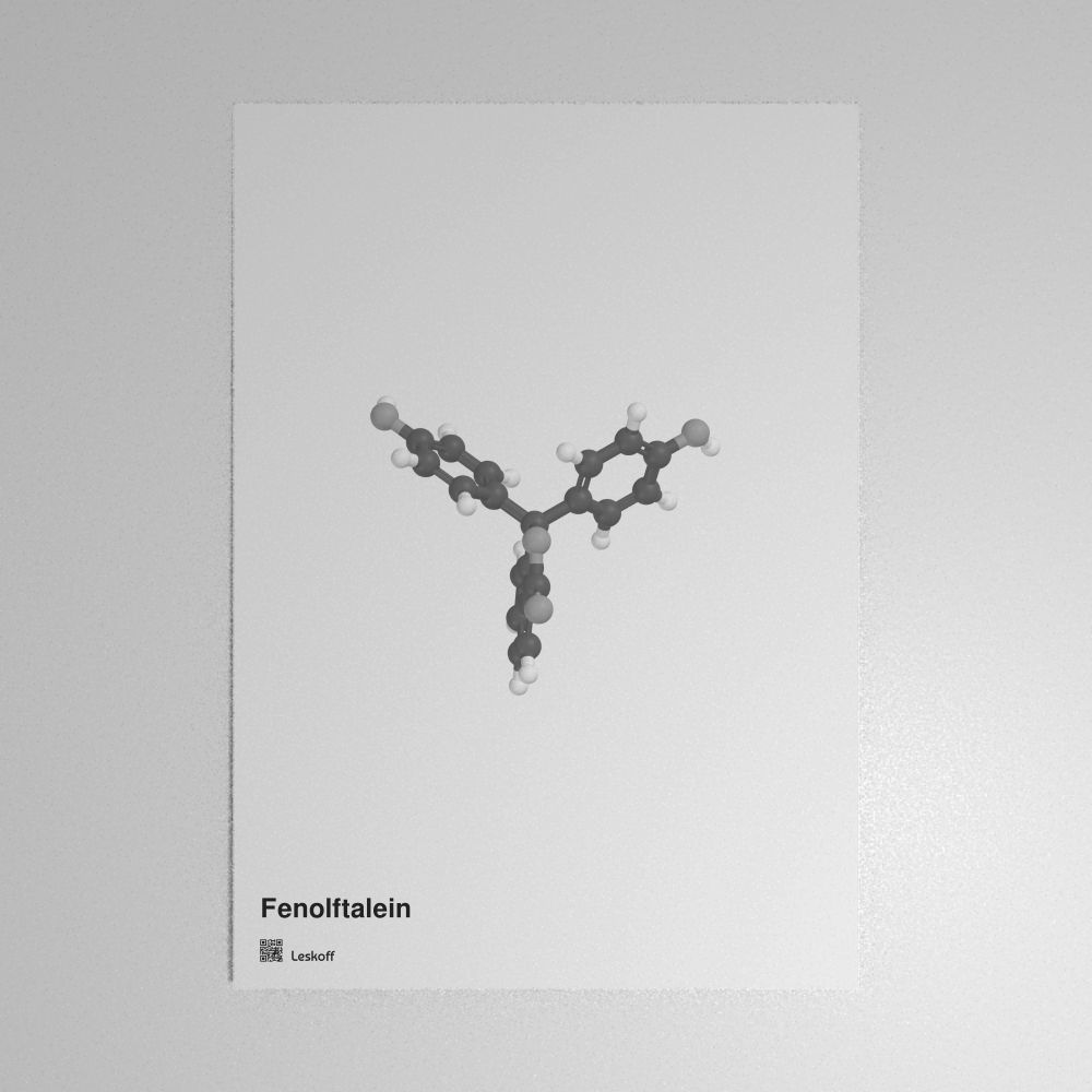 Leskoff Phenolphthalein Molecule Poster image 1 of 1