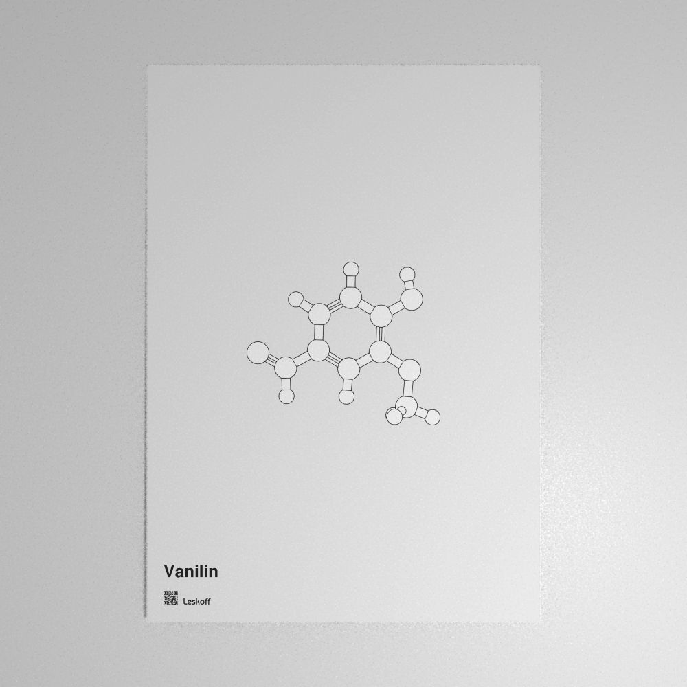 Leskoff Vanillin Molecule Poster image 1 of 1