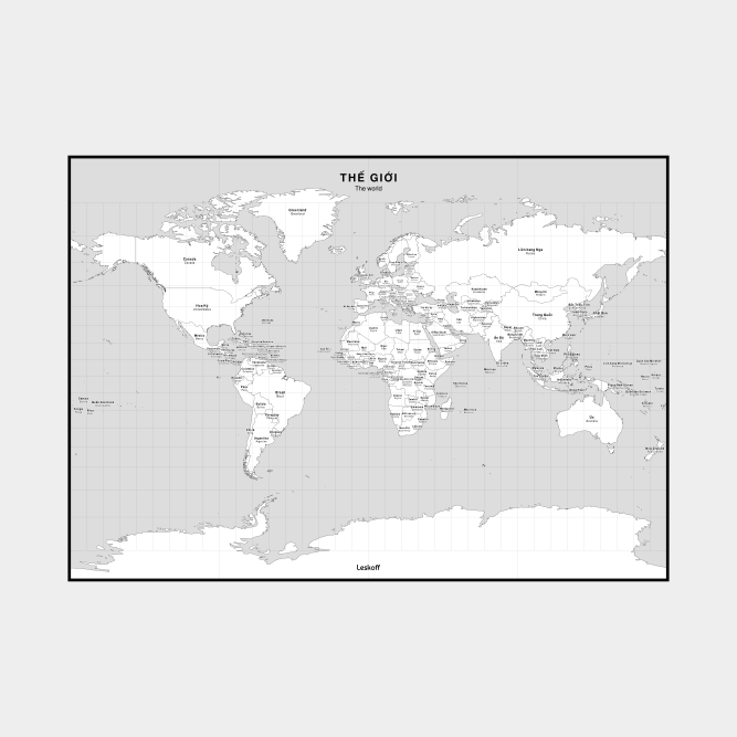 Leskoff World Map image 1 of 2