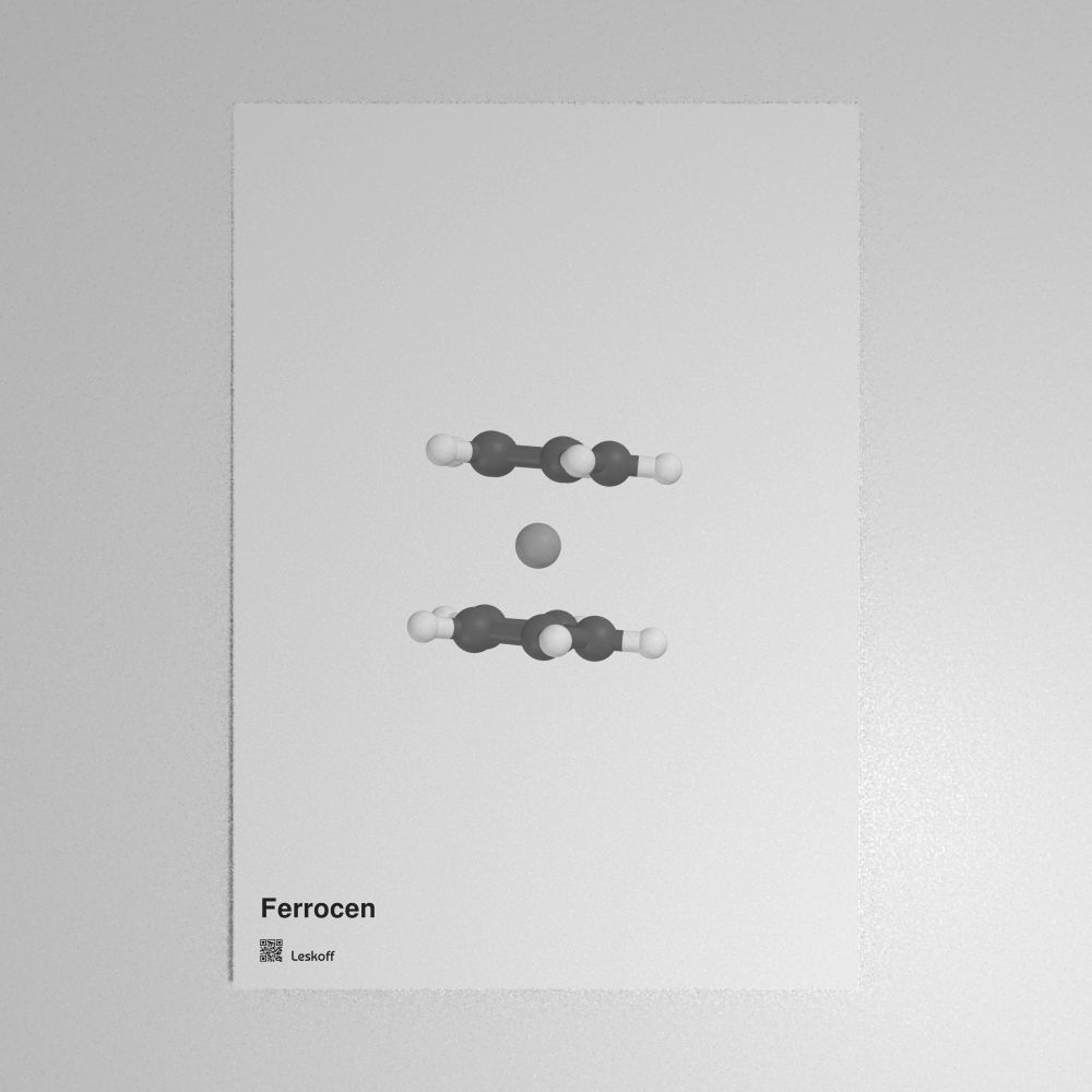 Leskoff Ferrocene Molecule Poster image 1 of 1