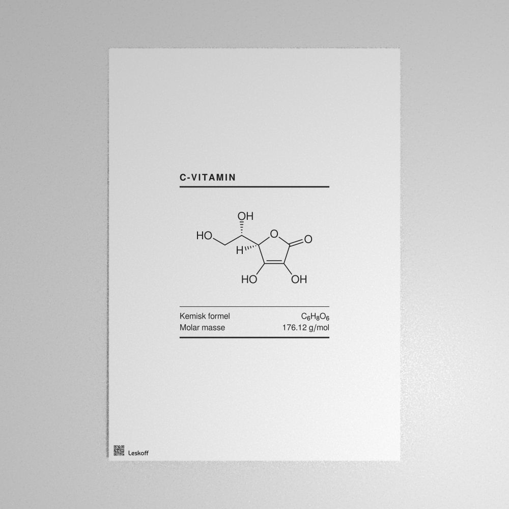 Leskoff Vitamin C Molecule Poster image 1 of 1