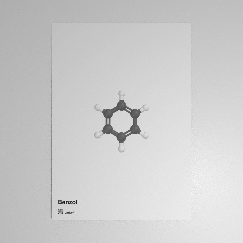 Leskoff Benzene Molecule Poster image 1 of 1