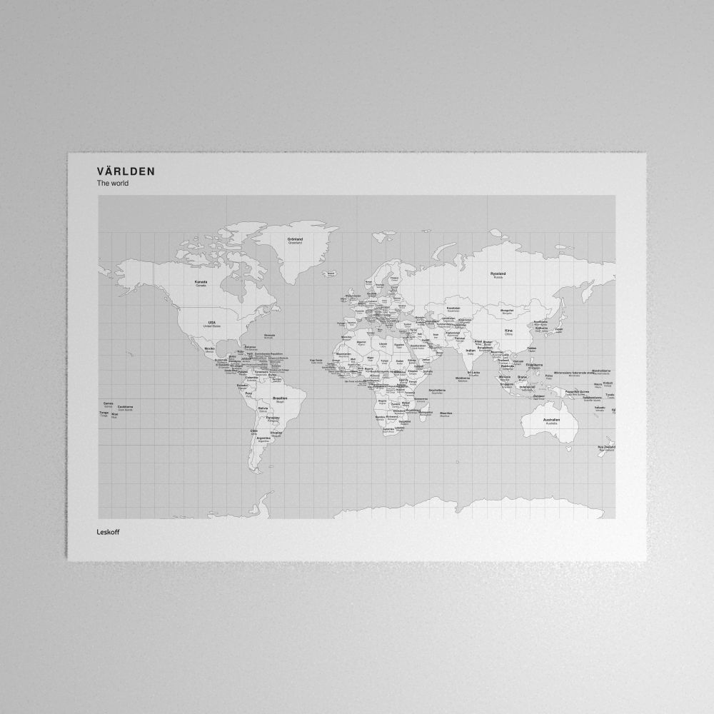Leskoff World Map Poster image 1 of 2