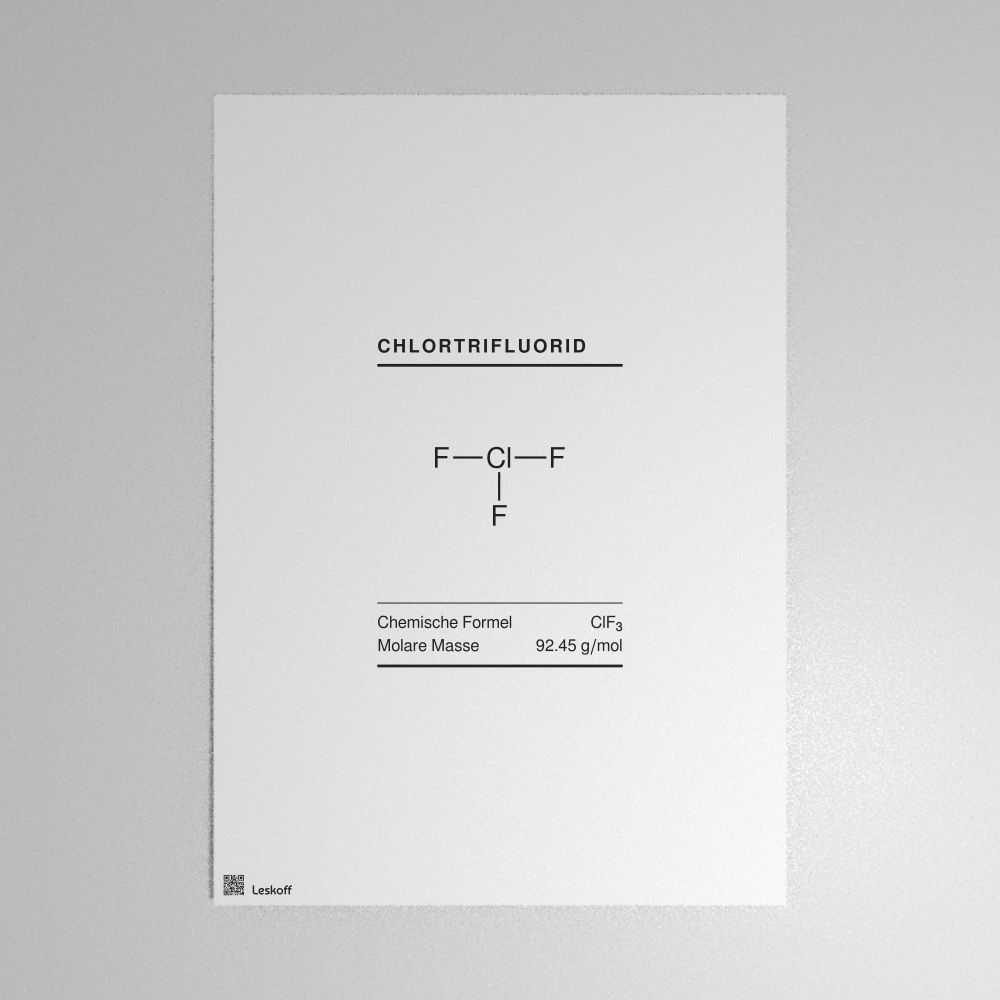 Leskoff Chlorine Trifluoride Molecule Poster image 1 of 1