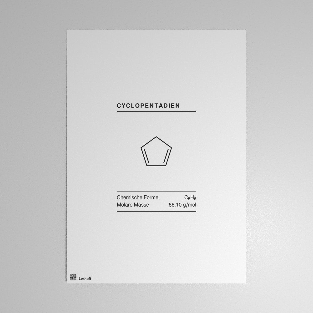 Leskoff Cyclopentadiene Molecule Poster image 1 of 1