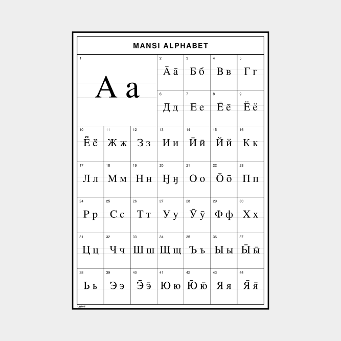 Leskoff Mansi Alphabet image 1 of 2