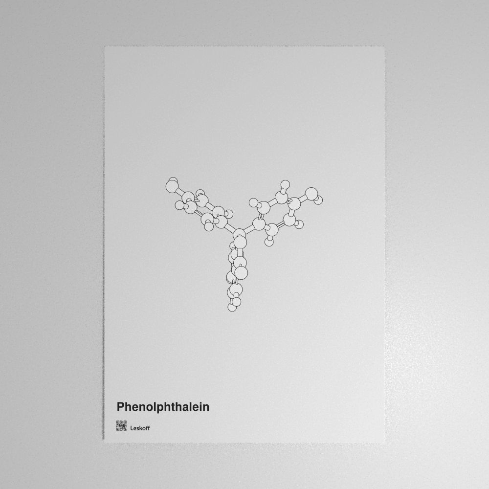 Leskoff Phenolphthalein Molecule Poster image 1 of 1