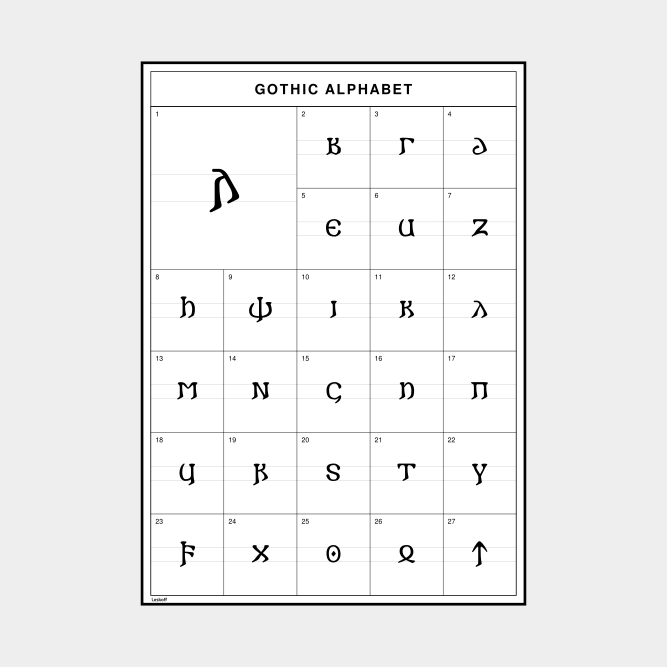 Leskoff Gothic Alphabet image 1 of 2