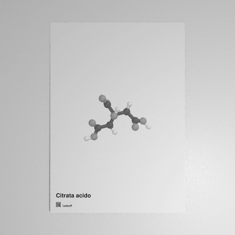 Leskoff Citric Acid Molecule Poster image 1 of 1