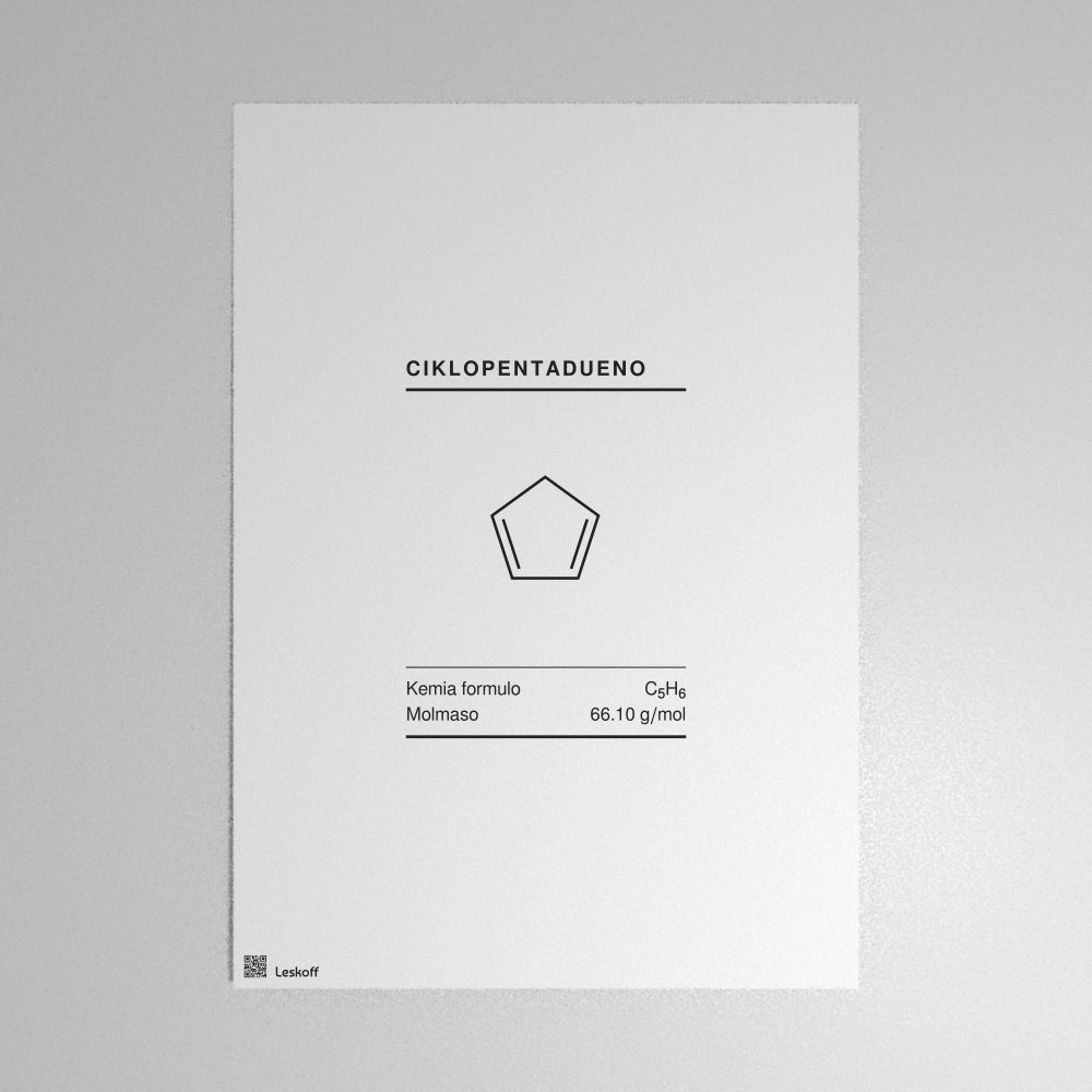 Leskoff Cyclopentadiene Molecule Poster image 1 of 1