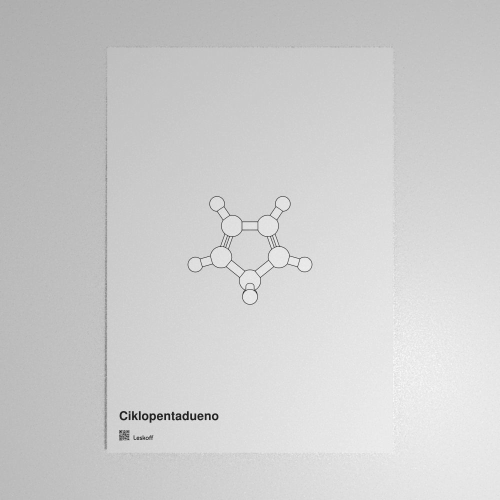 Leskoff Cyclopentadiene Molecule Poster image 1 of 1