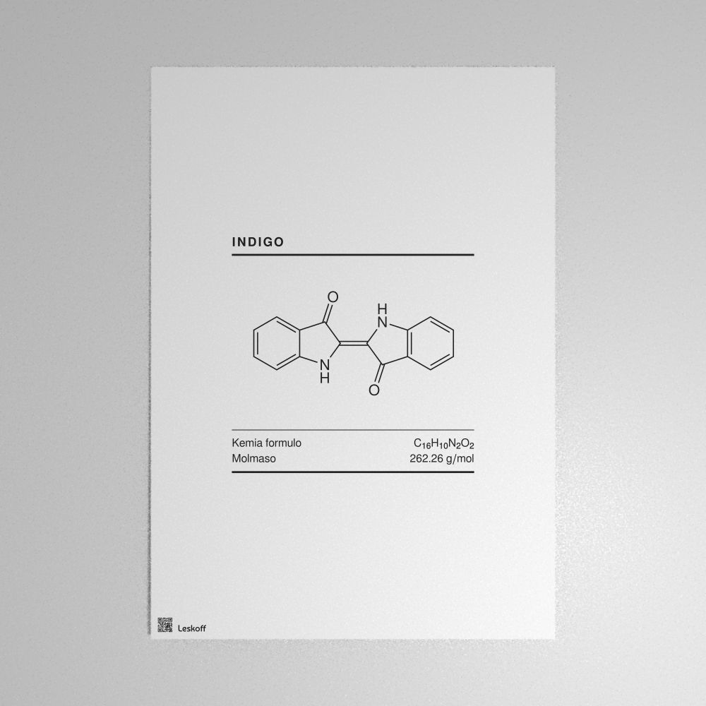 Leskoff Indigo Molecule Poster image 1 of 1