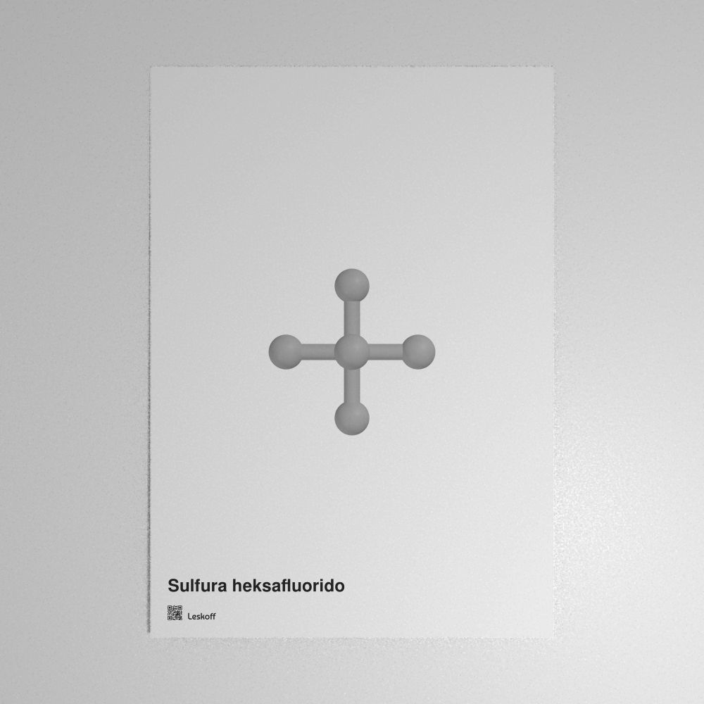 Leskoff Sulfur Hexafluoride Molecule Poster image 1 of 1