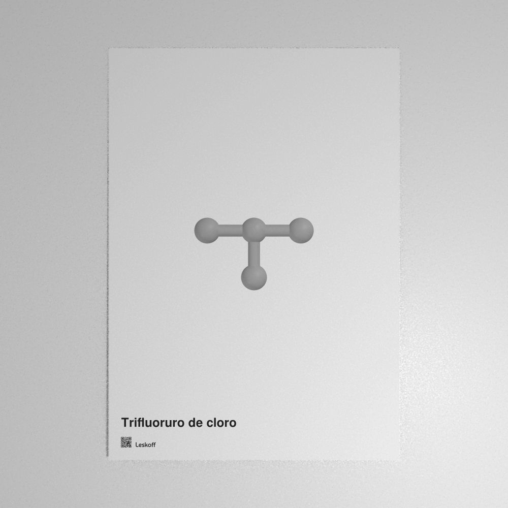 Leskoff Chlorine Trifluoride Molecule Poster image 1 of 1