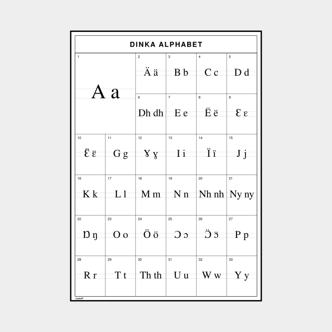 Leskoff Dinka Alphabet image 1 of 2