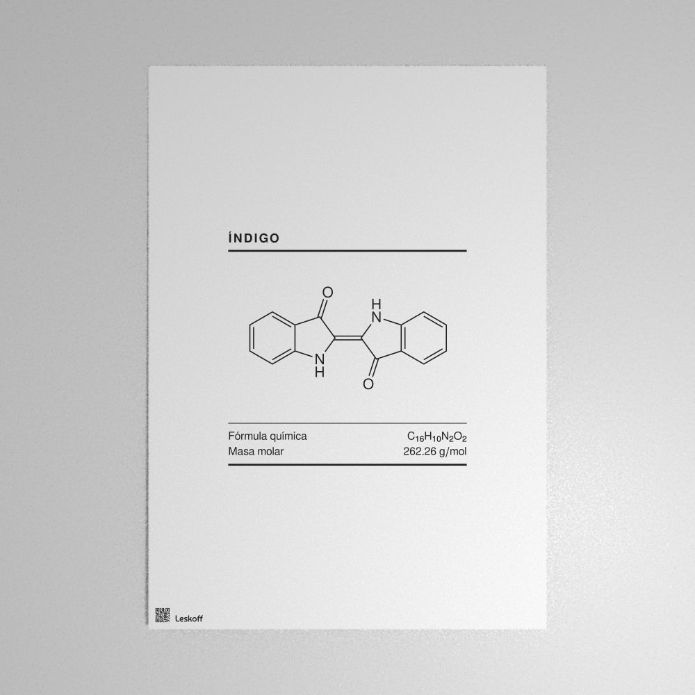 Leskoff Indigo Molecule Poster image 1 of 1