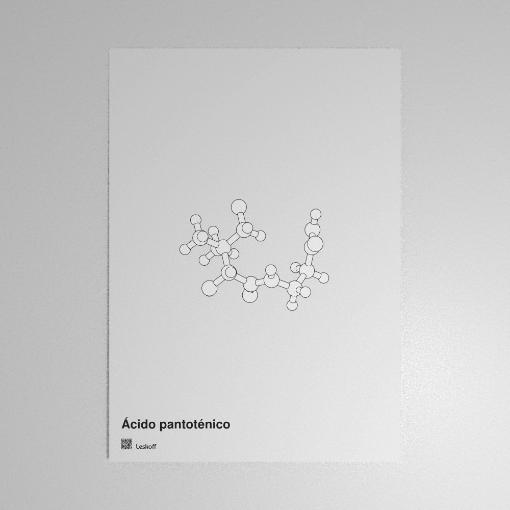 Leskoff Pantothenic Acid Molecule Poster image 1 of 1