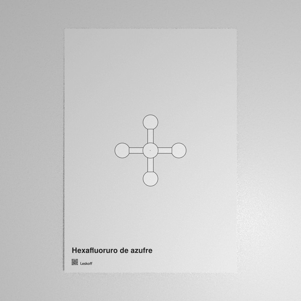 Leskoff Sulfur Hexafluoride Molecule Poster image 1 of 1